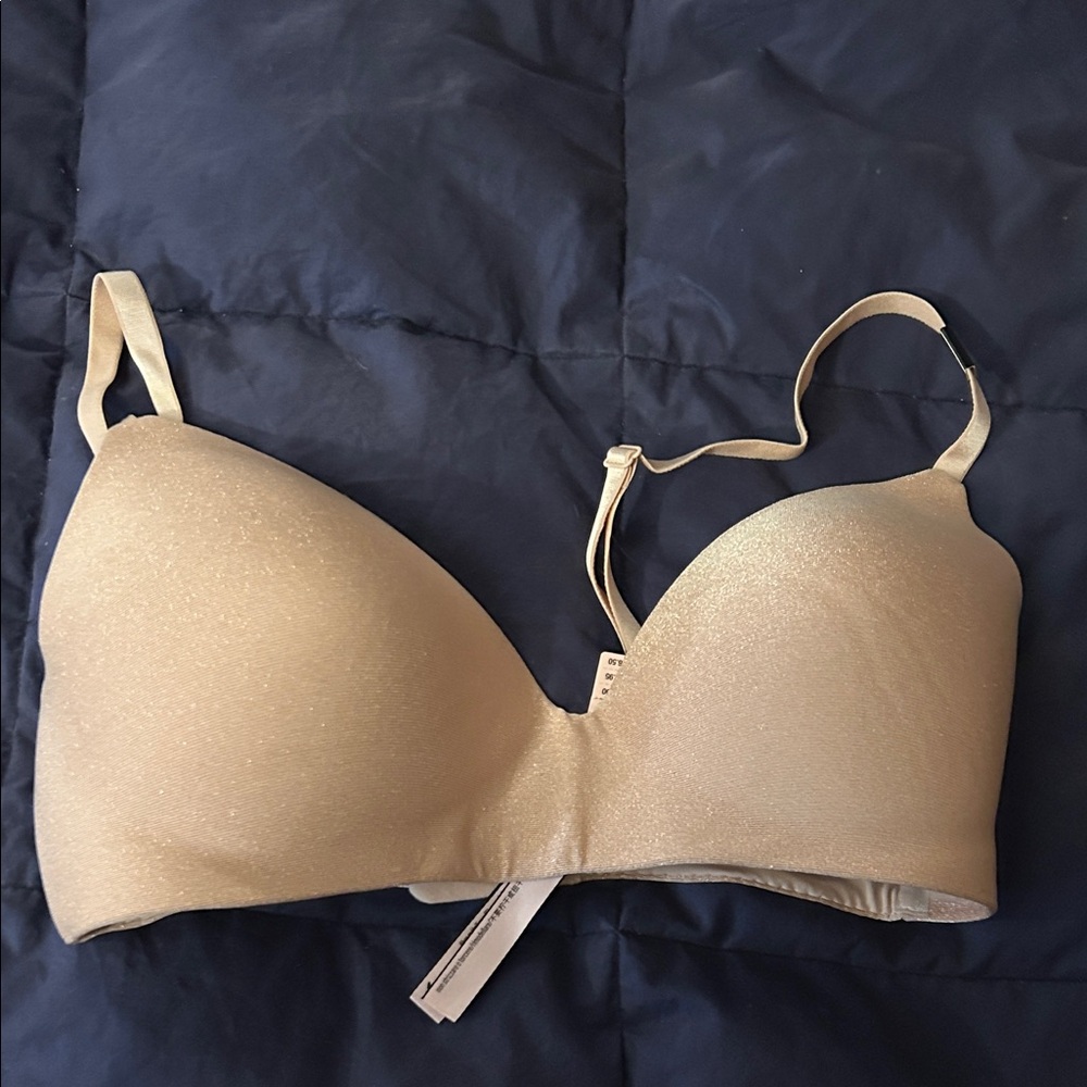 Victoria's Secret Shimmering champagne color bra